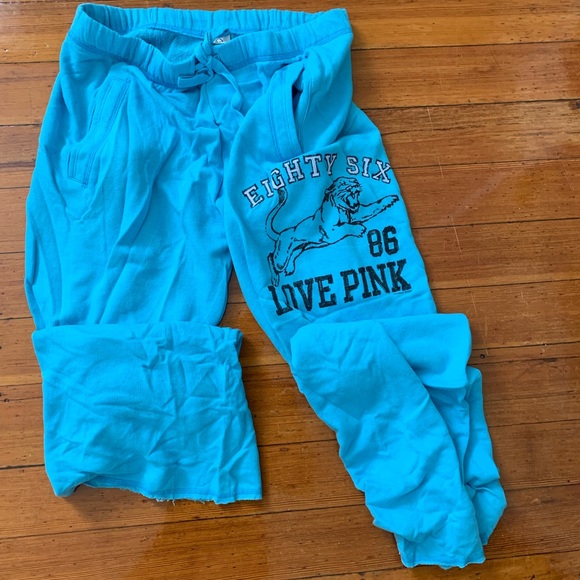 PINK Victoria's Secret Pants - Victoria Secret blue sweatpants PINK Victoria's Secret Pants - Victoria Secret blue sweatpants